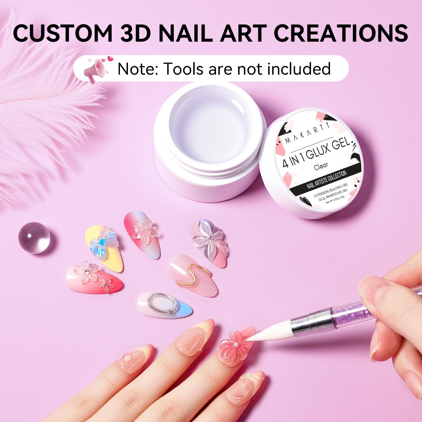 makartt solid gel texture closeup highlighting sculptable consistency benefit