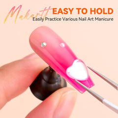 Makartt closeup of magnetic area highlighting secure hold for steady nail painting