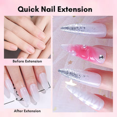 Makartt brush stroke of poly gel texture showing easy sculpting