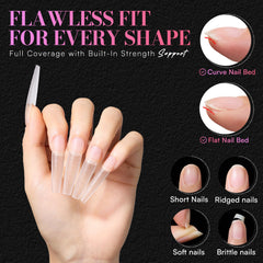 Makartt dual matte surface texture improving glue and gel adhesion