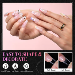 Makartt tips applied to natural nails demonstrating seamless fit