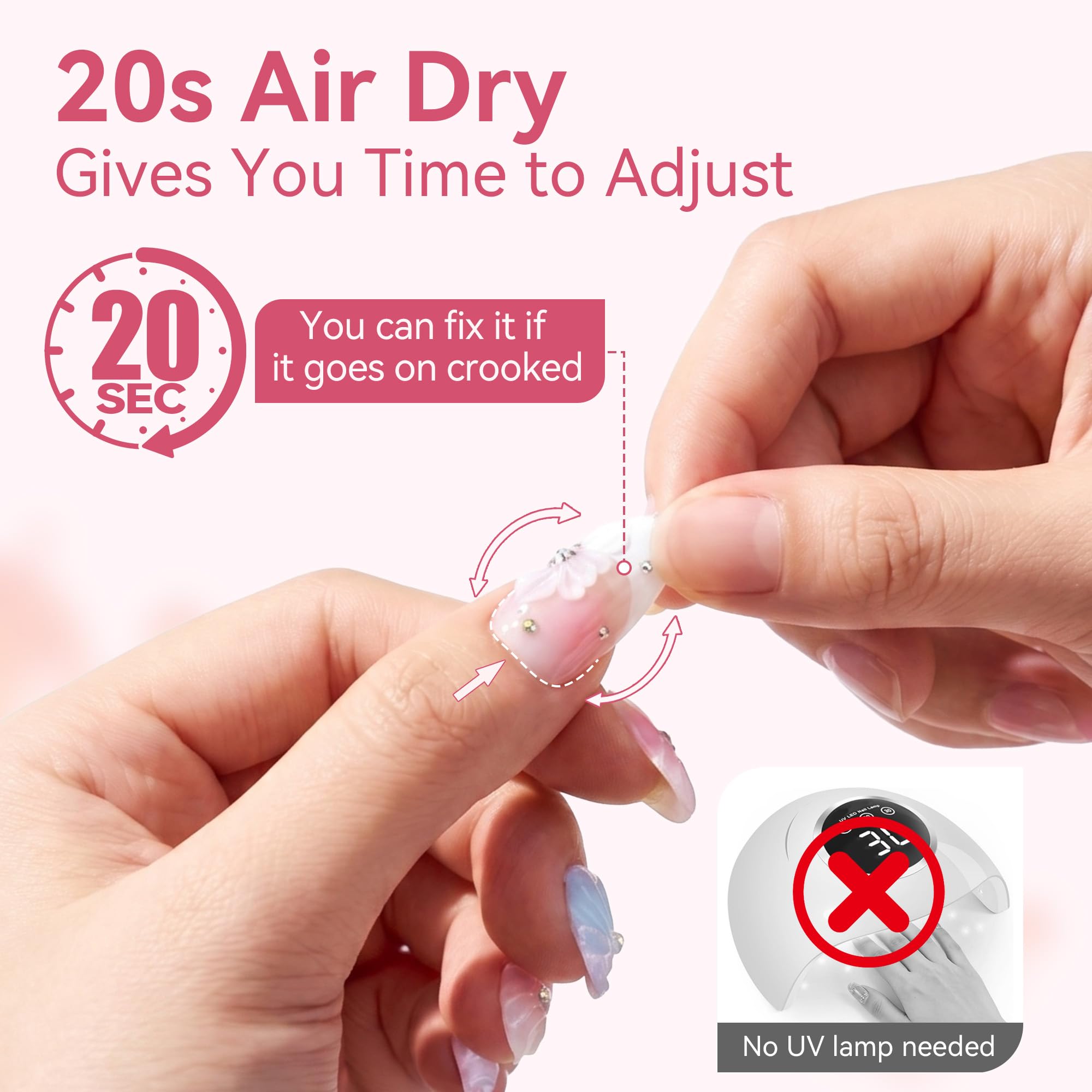 Makartt crystal stick cuticle pusher and mini buffer set for precise prep