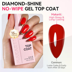 Makartt gel texture close-up highlighting glossy self-leveling finish