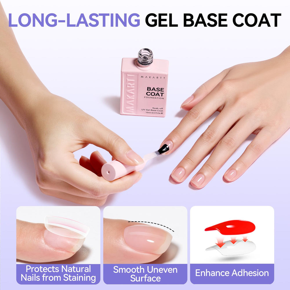 Makartt top coat on nail cured to diamond shine and scratch resistance