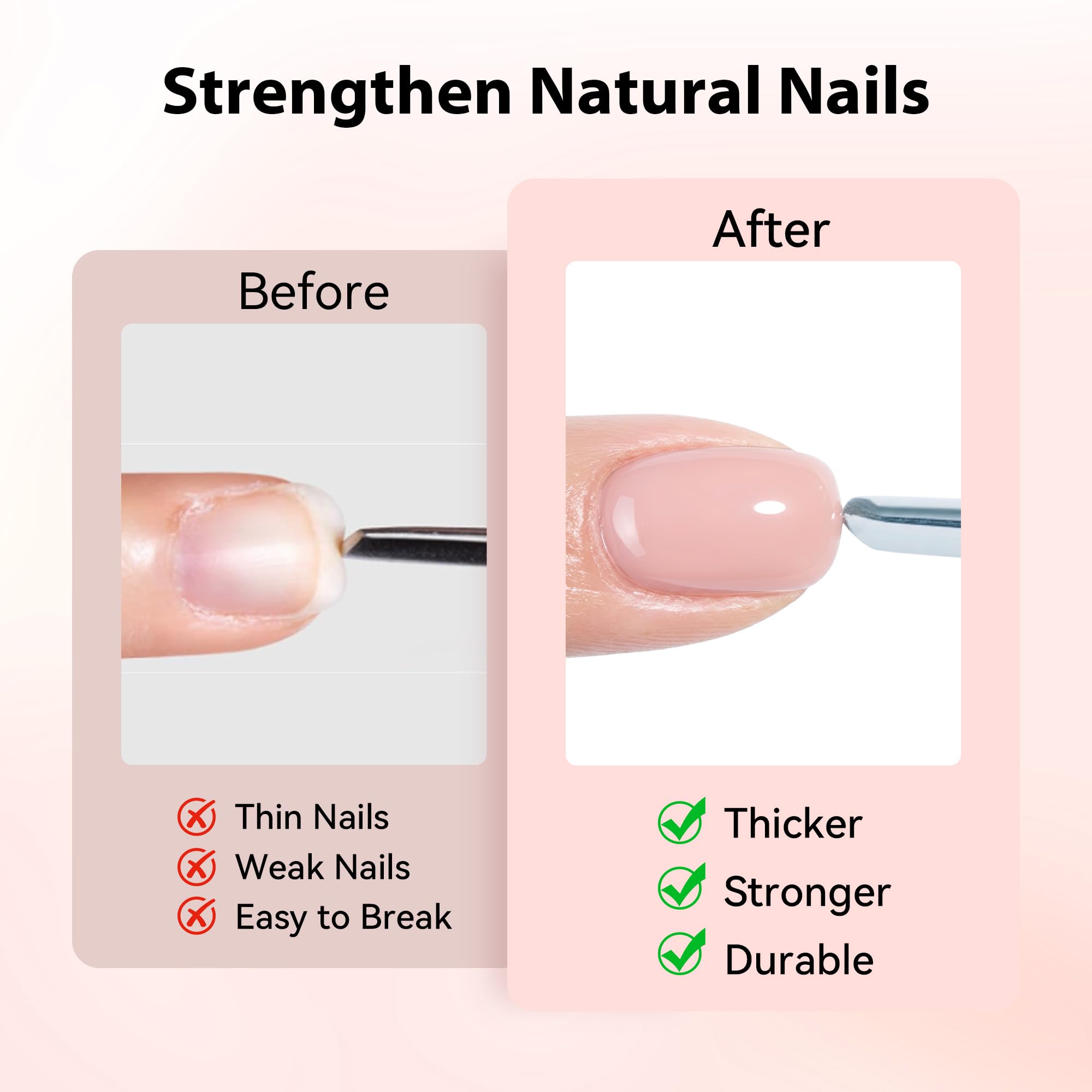 Makartt uncured gel on nail pre-cure demonstrating easy shaping control