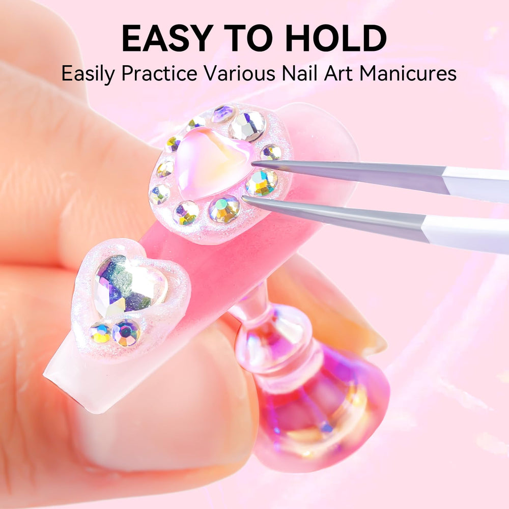 Makartt nail stand under LED lamp demonstrating secure curing convenience