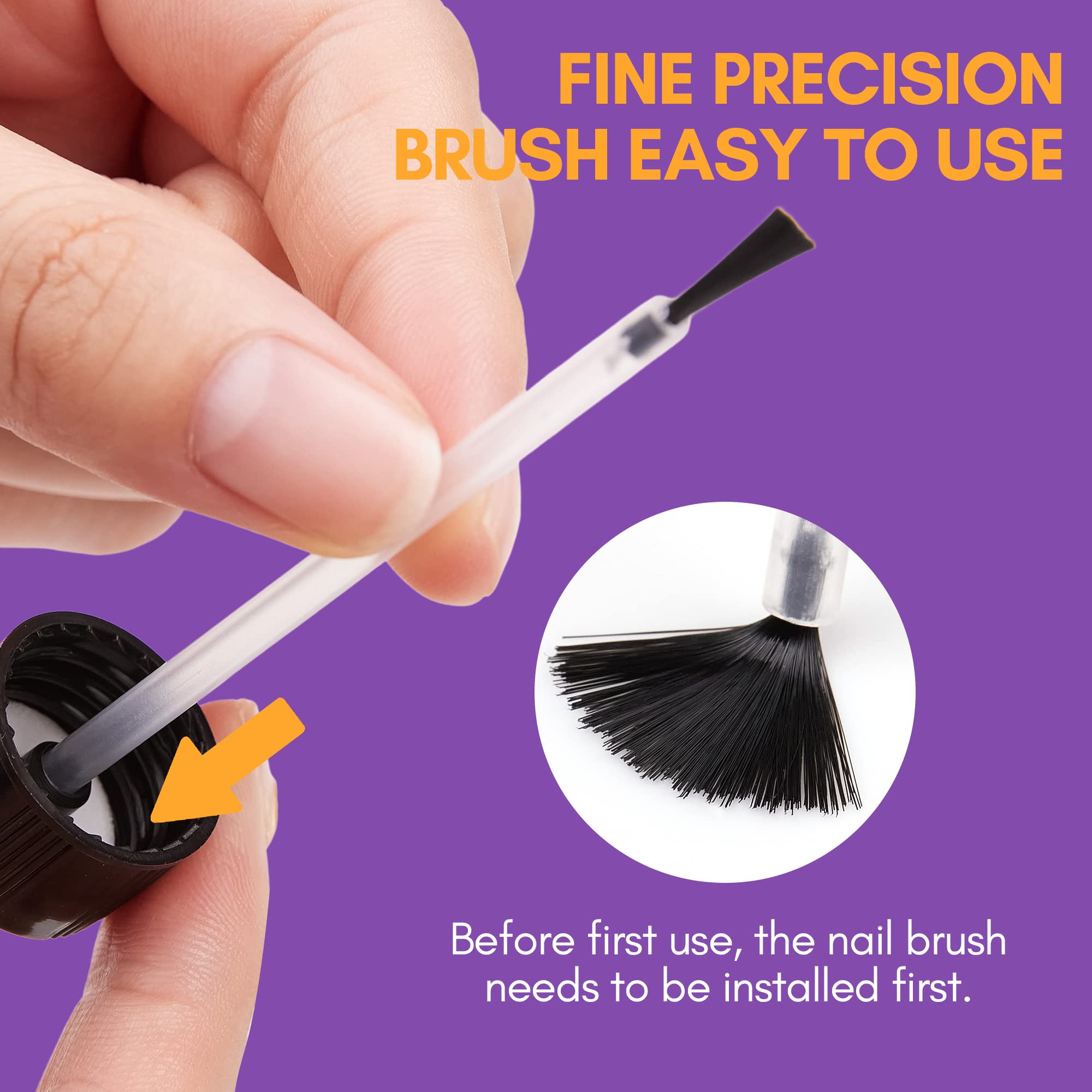 Makartt wooden sticks included for safe nail lifting and control