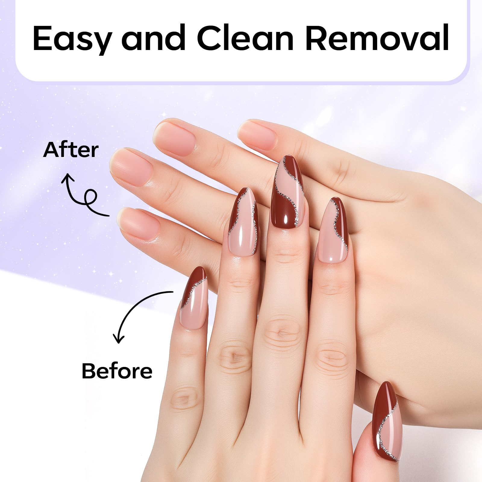 Makartt two wooden sticks included for gentle, safe nail lifting