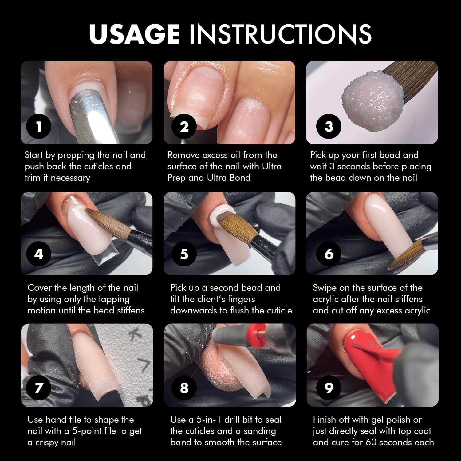 MakarttPro finished nails in lifestyle shot showcasing glossy pearlescent look benefit