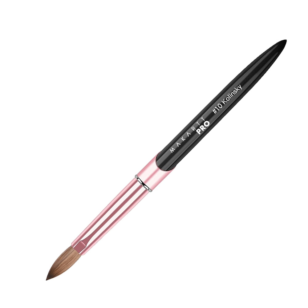 MakarttPro close-up tip of Kolinsky hair for smooth acrylic pickup