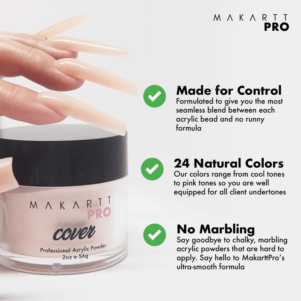 MakarttPro nail extension before and after demonstrating durability and finish benefit