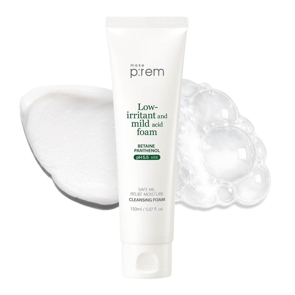 MAKE P:REM front bottle showing label and pump, clear product identification and benefit