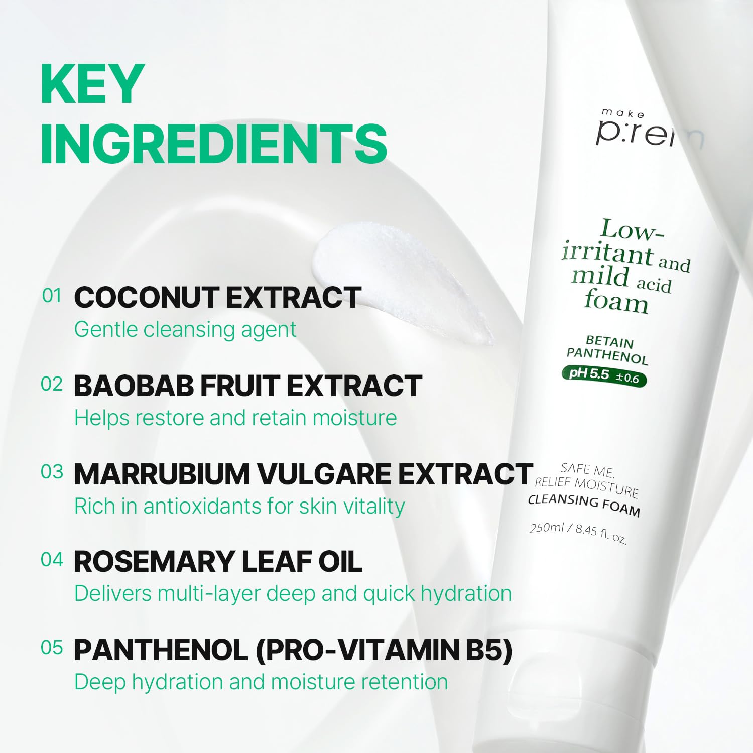 MAKE P:REM bottle in hand for scale showing 150mL size and travel-friendly benefit