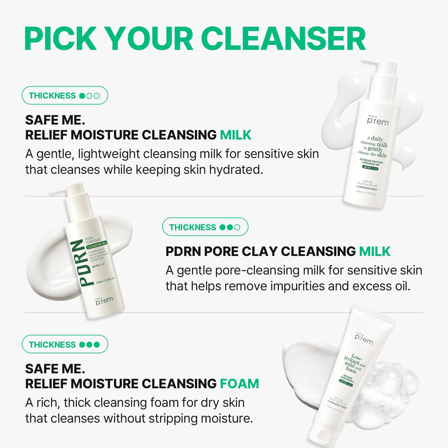 MAKEP:REM packaging back label showing ingredient and usage clarity benefit