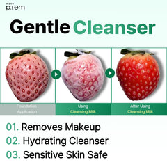 MAKE P:REM creamy texture close-up highlighting moisturizing feel