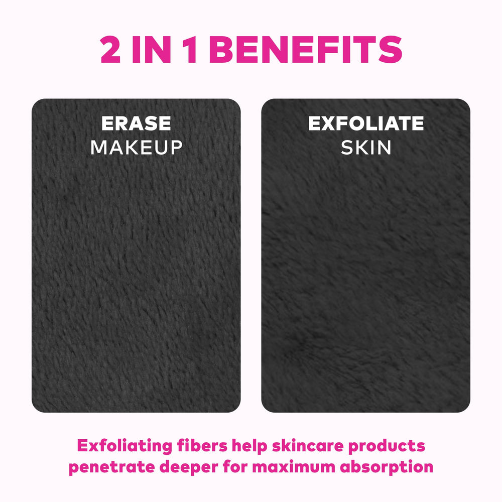 MakeUp Eraser Mini PRO packed in travel bag highlighting convenience and waste reduction