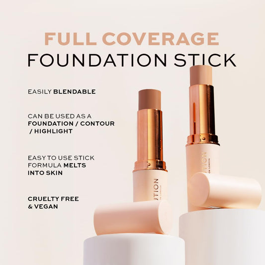 Makeup Revolution stick open showing creamy texture for easy blending benefit