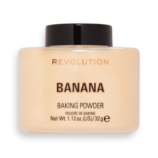 Makeup Revolution powder front packaging showing product name and shade benefits