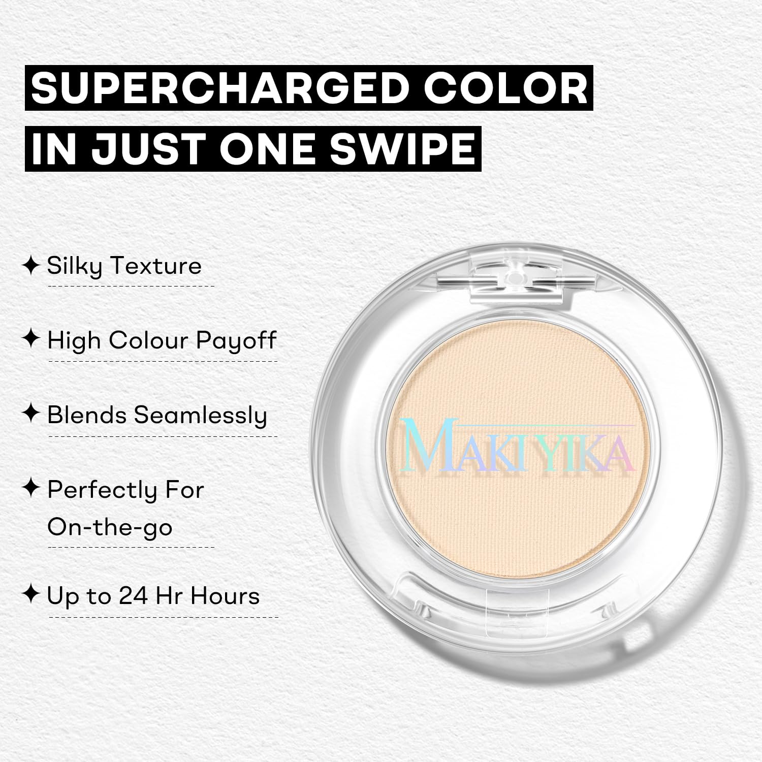 MAKI YIKA application on model demonstrating natural brightening effect