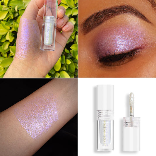 MAKI YIKA applicator wand with glitter tip illustrating precise application control