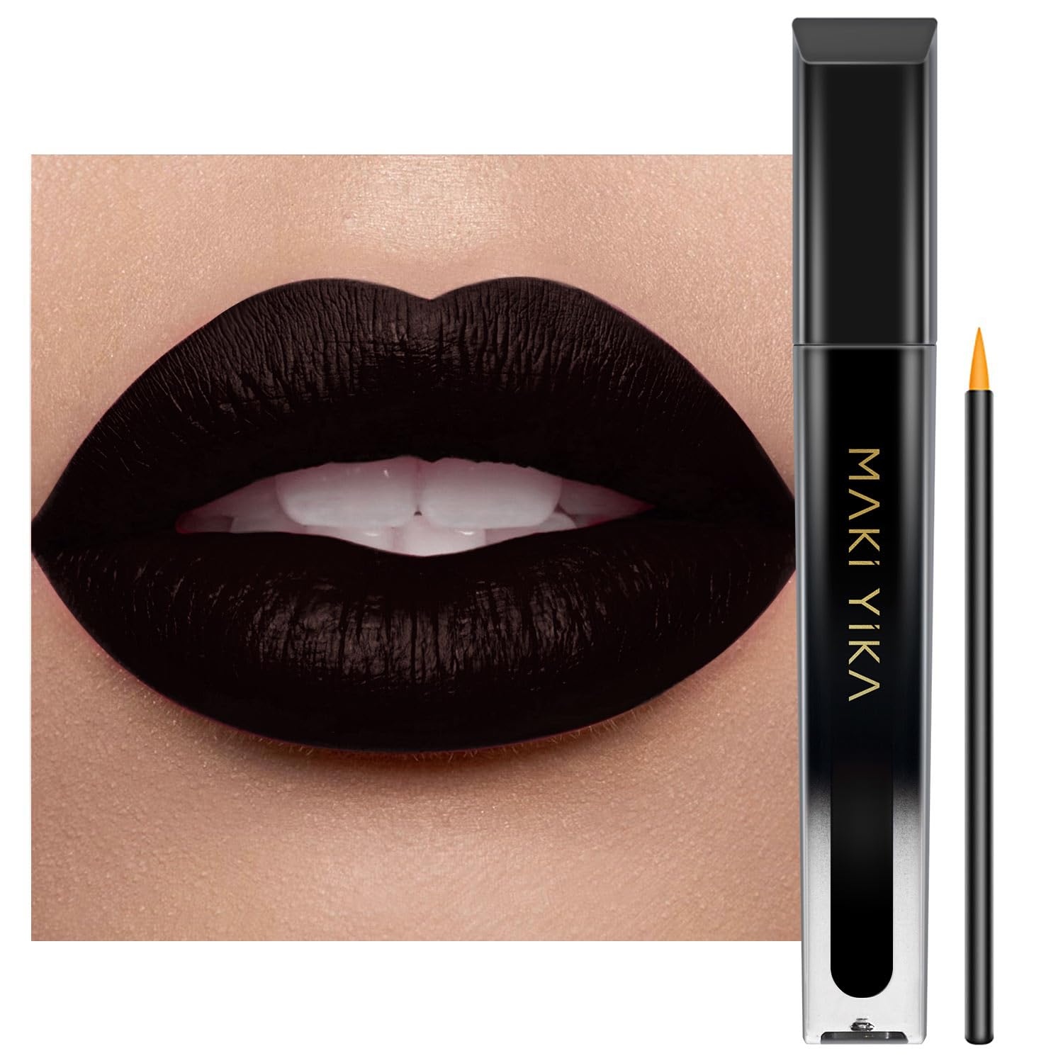 MAKI YIKA front tube showing bold black packaging and clear shade