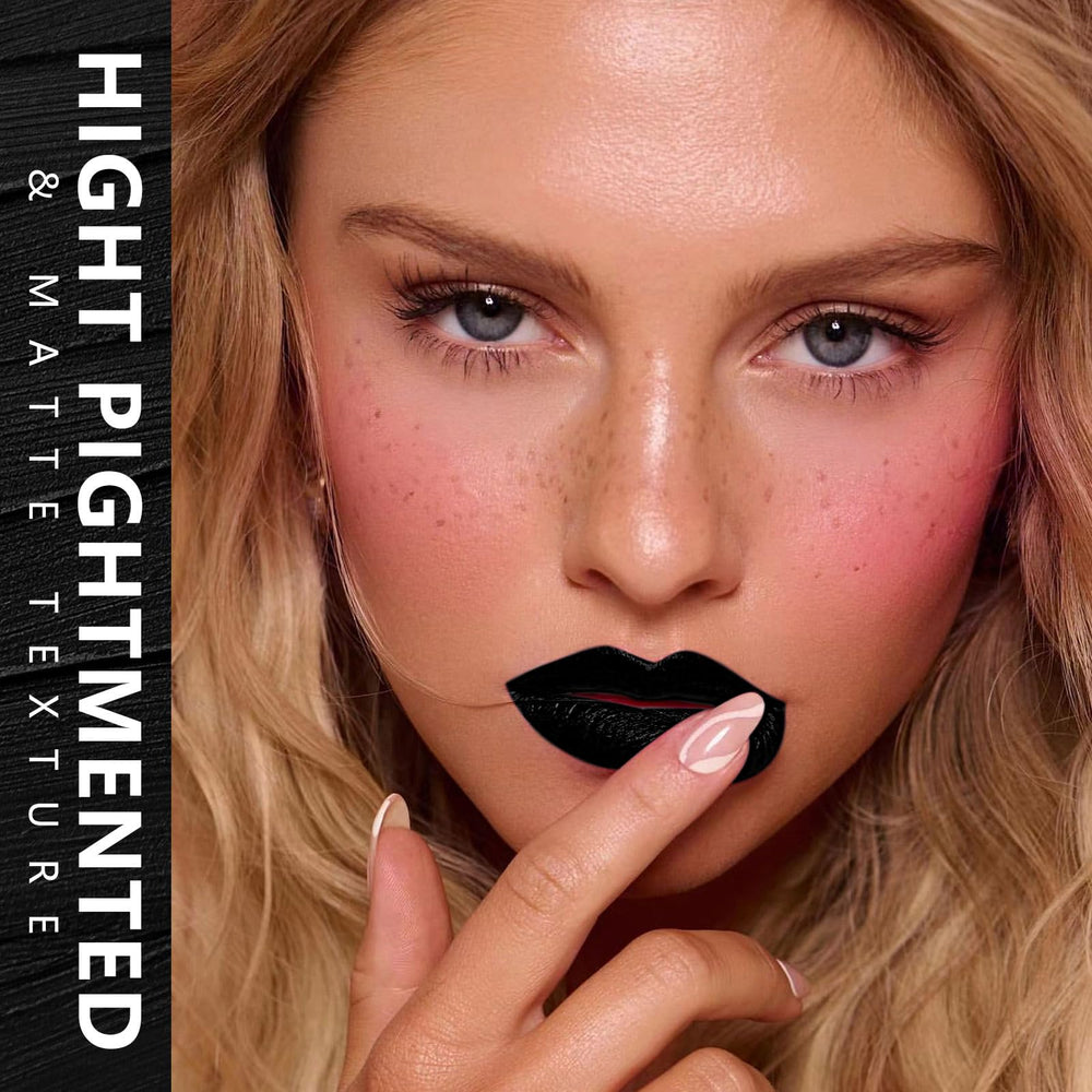 MAKI YIKA lips closeup demonstrating even matte finish and intensity