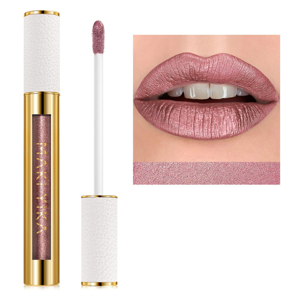 MAKI YIKA front tube showing metallic pink shade and elegant packaging benefit gifting