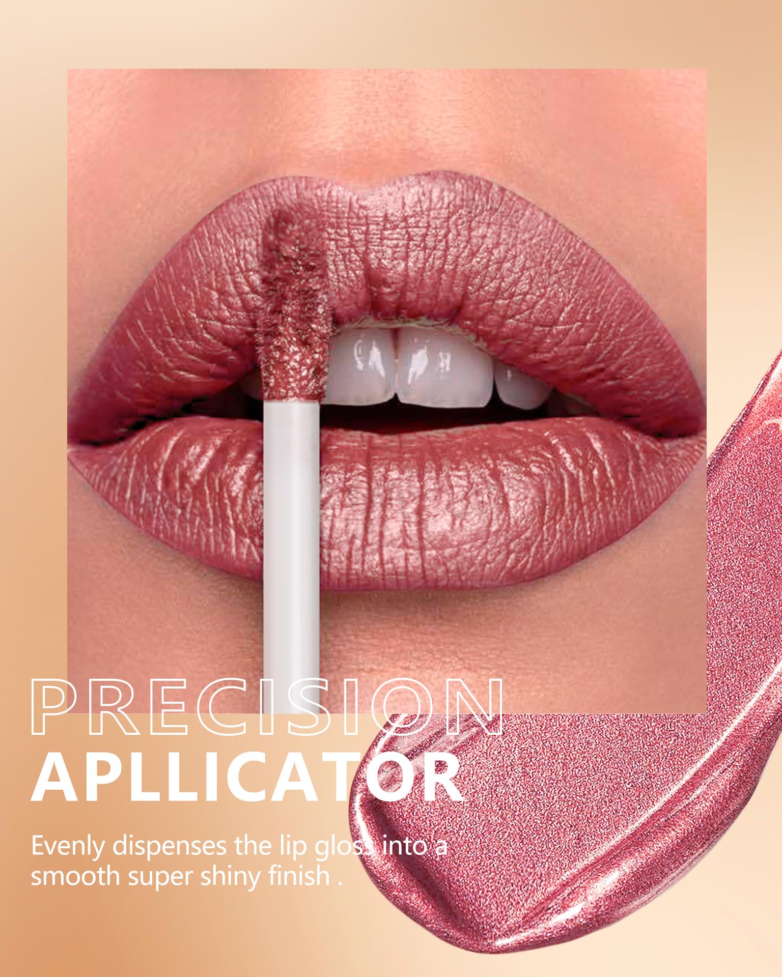 MAKI YIKA on lips in use showing vibrant metallic red and long‑wear look