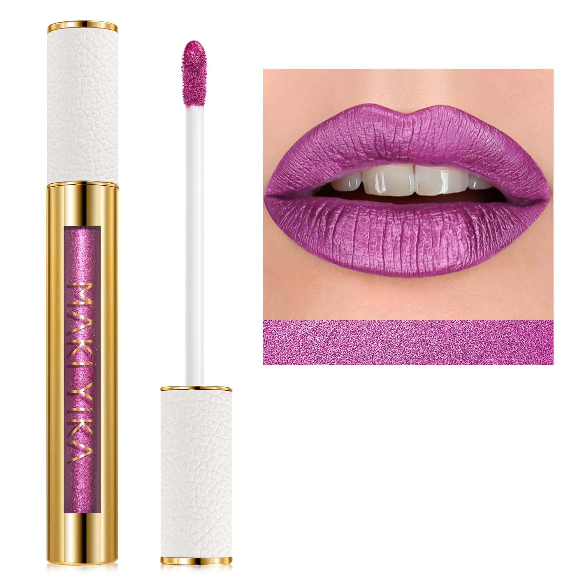 MAKI YIKA front view of BR07 tube showing metallic purple finish and premium tube benefit