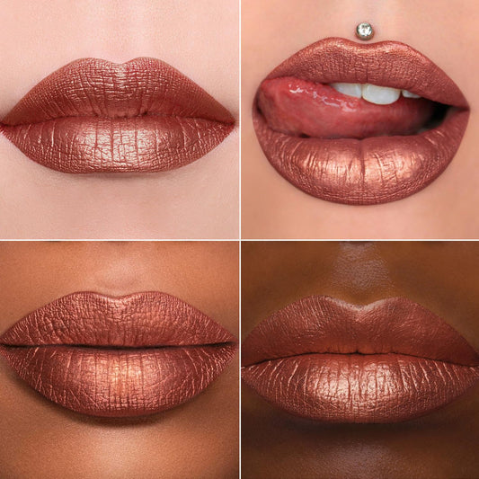MAKI YIKA closed tube detail highlighting glitter cap and luxurious finish benefit: upscale unboxing feel
