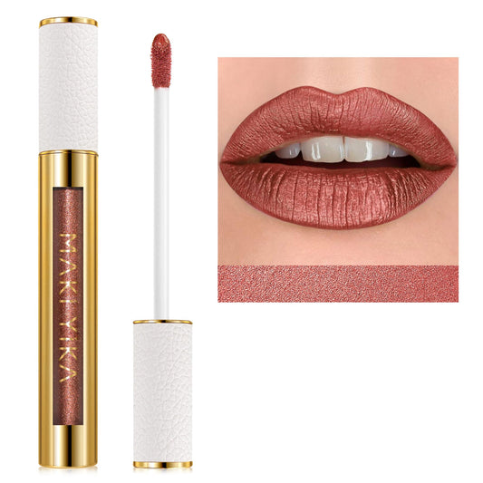MAKI YIKA front packaging showing metallic brown shade and sleek tube design benefit: premium gift appeal