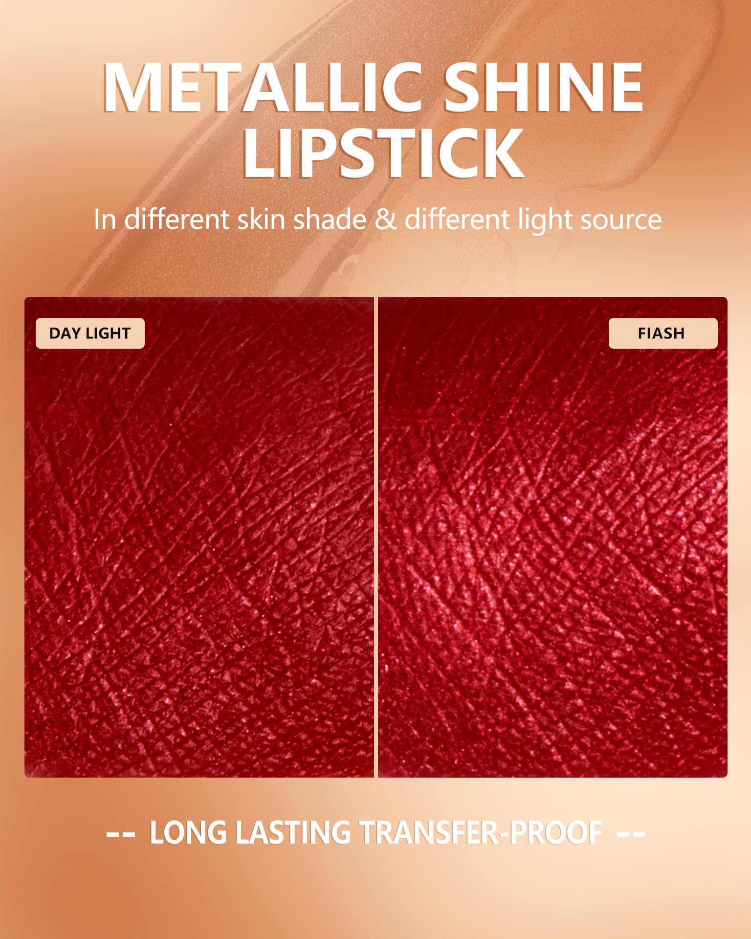 MAKI YIKA lipstick next to ruler scale showing compact size and travel convenience