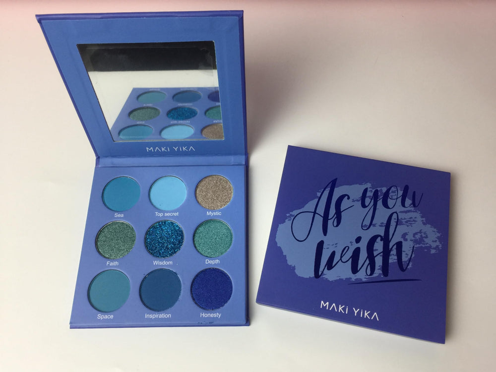 MAKI YIKA daytime eye look using soft blue hues for wearable cool-toned style