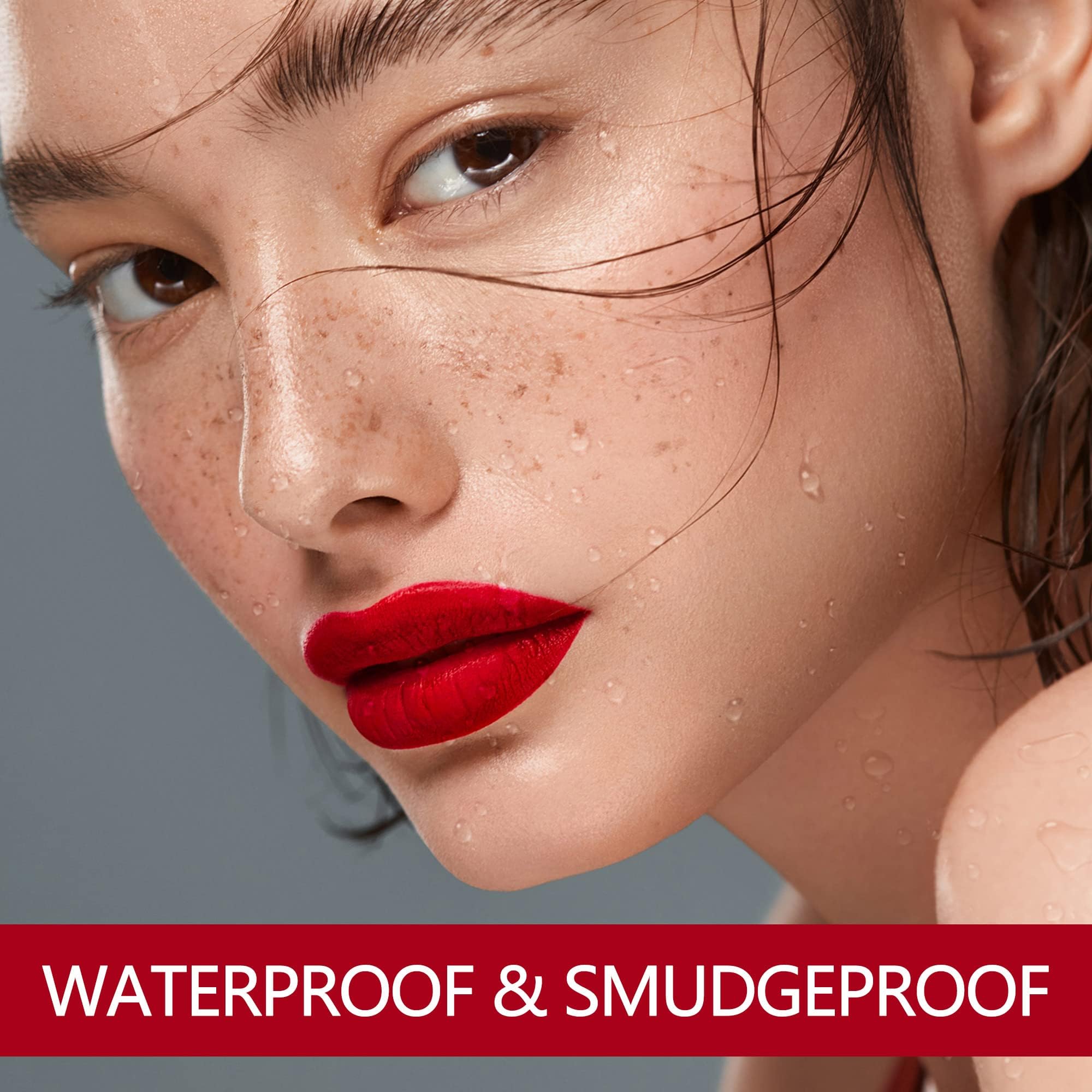 MAKI YIKA Flamingo lips closeup highlighting full coverage and smudge resistance benefit