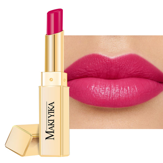 MAKI YIKA front packaging showing hot pink glossy tube and brand