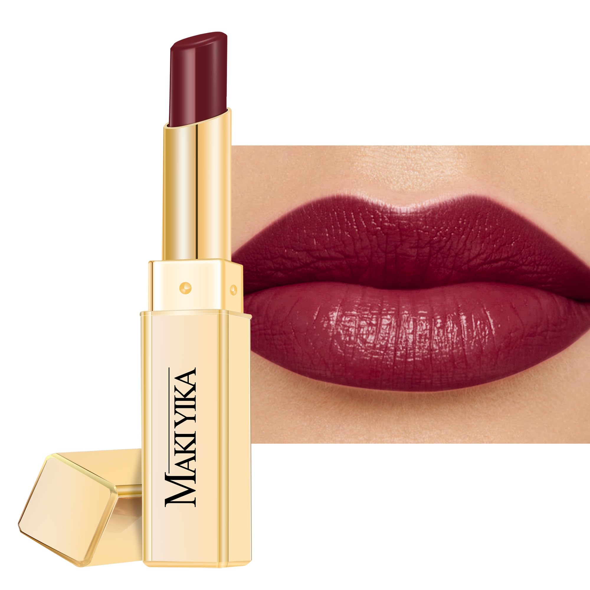 MAKI YIKA front packaging showing Maduro Brown shade and glossy finish benefit