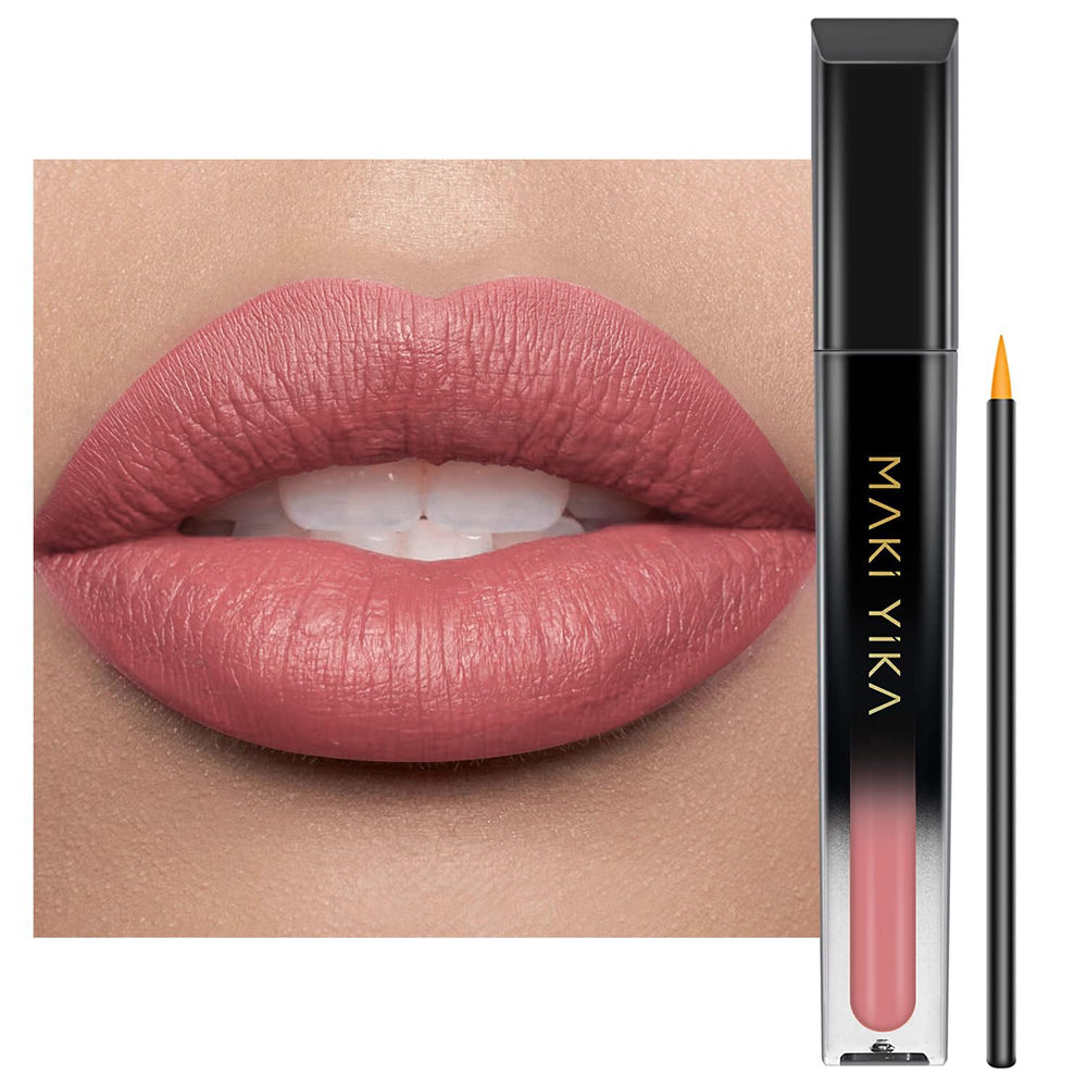 MAKI YIKA front packaging showing bold red shade and brand benefits