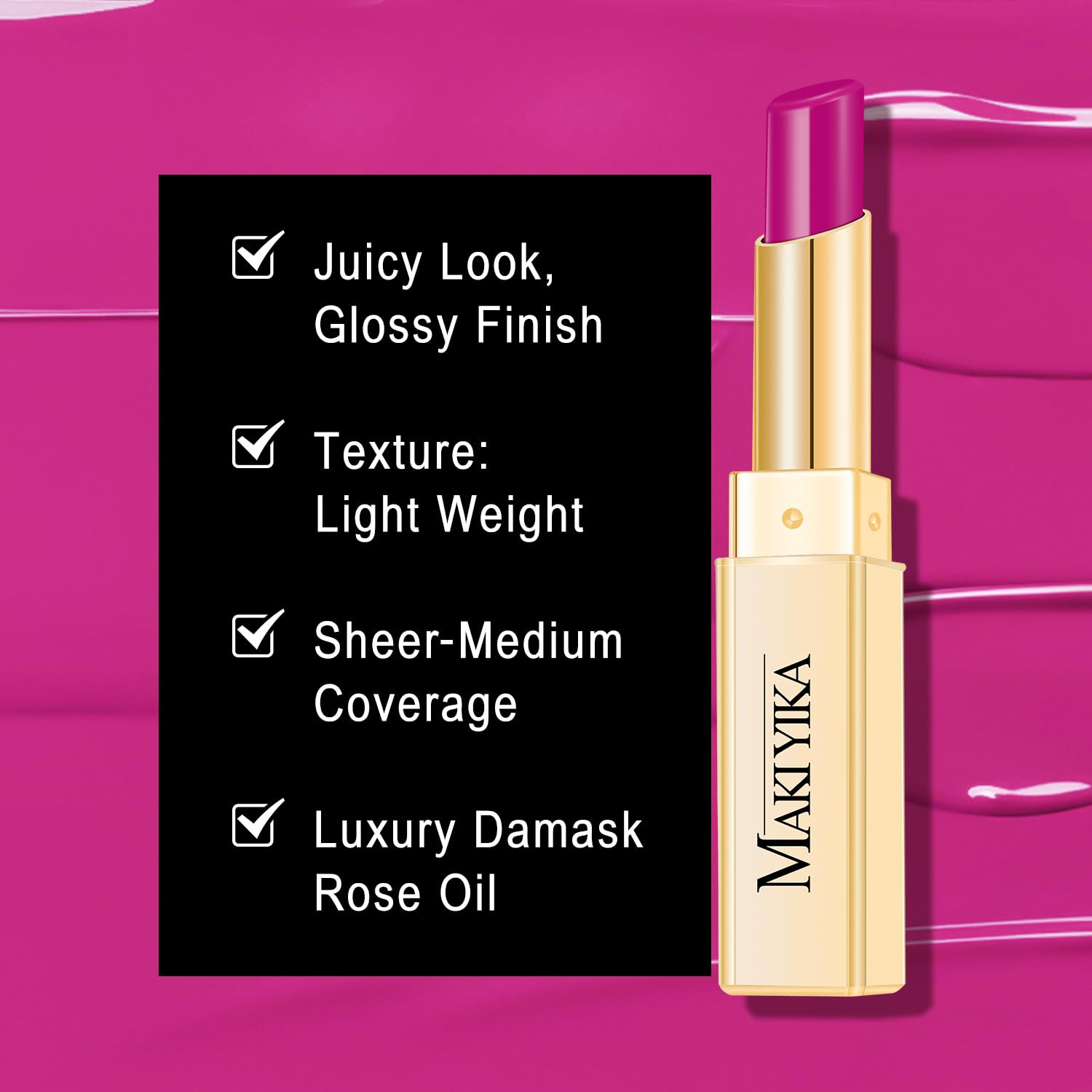 MAKI YIKA lip application in hands demonstrating easy touch-up benefit