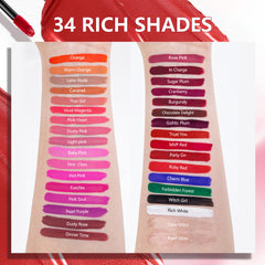 MAKI YIKA on lips during application for smooth, non-drying finish