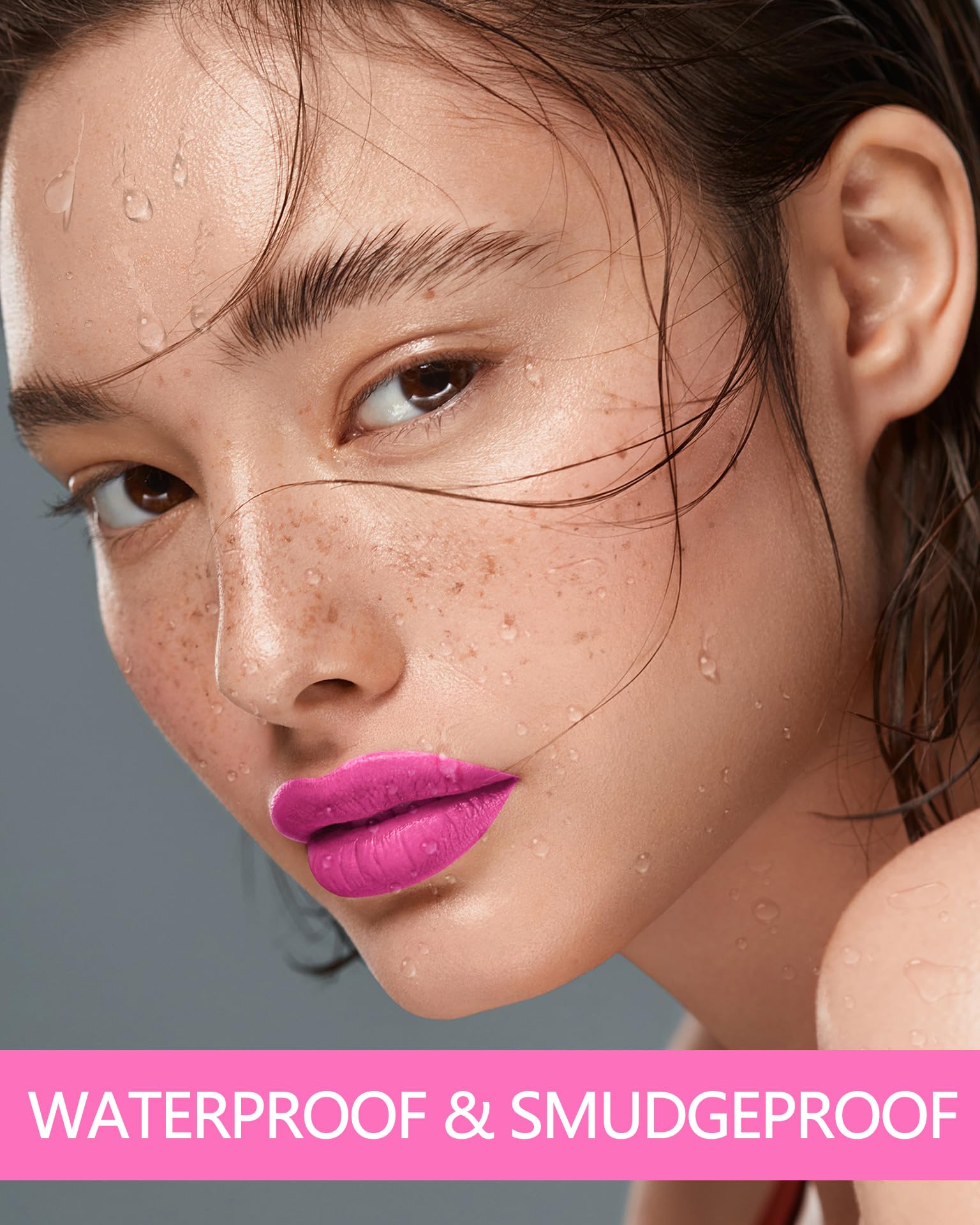 MAKI YIKA on model lips illustrating vibrant long-lasting color