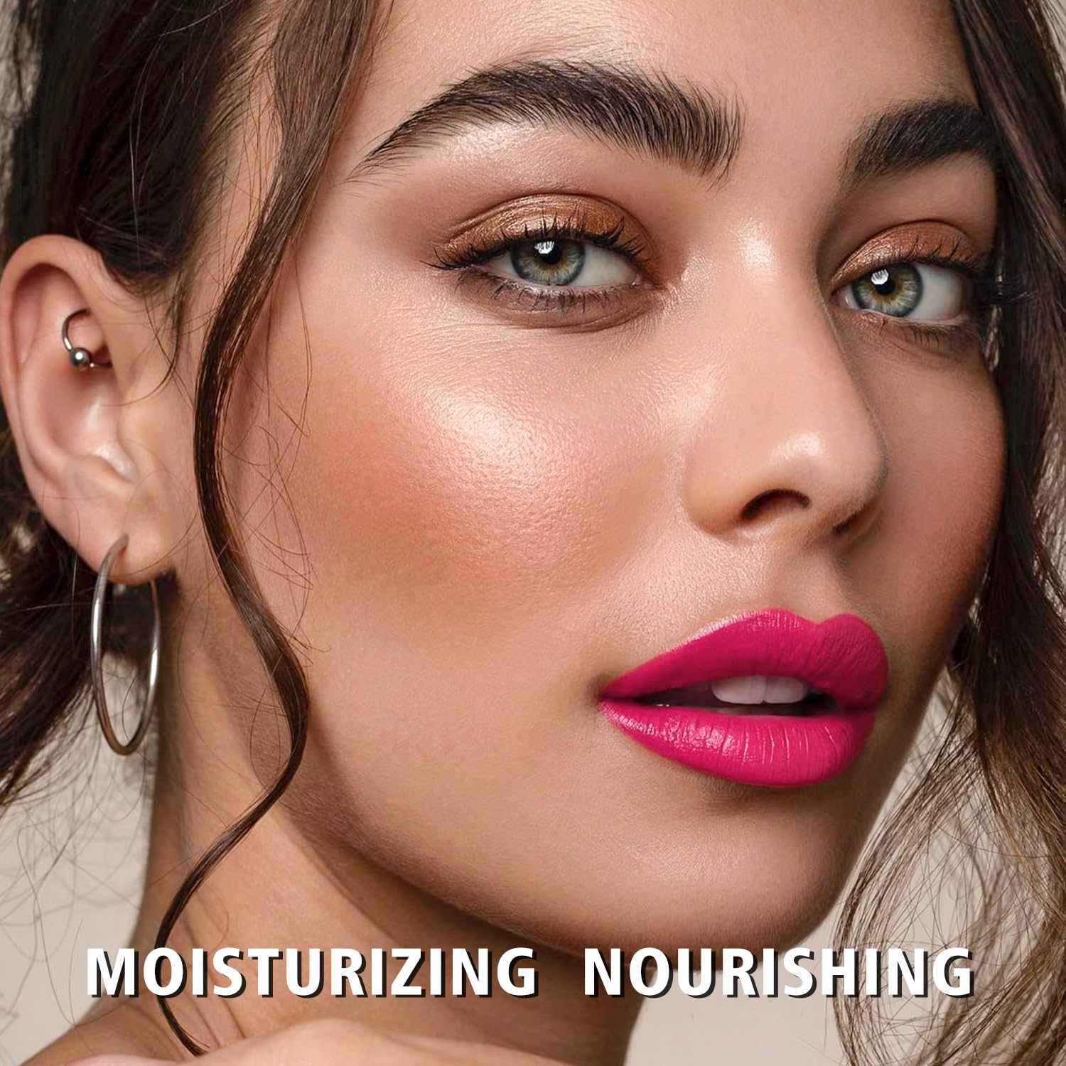 MAKI YIKA swatch on hand showing bright pink payoff and hydration
