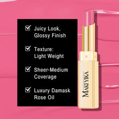 MAKI YIKA close-up on lips showing glossy finish and hydrated appearance