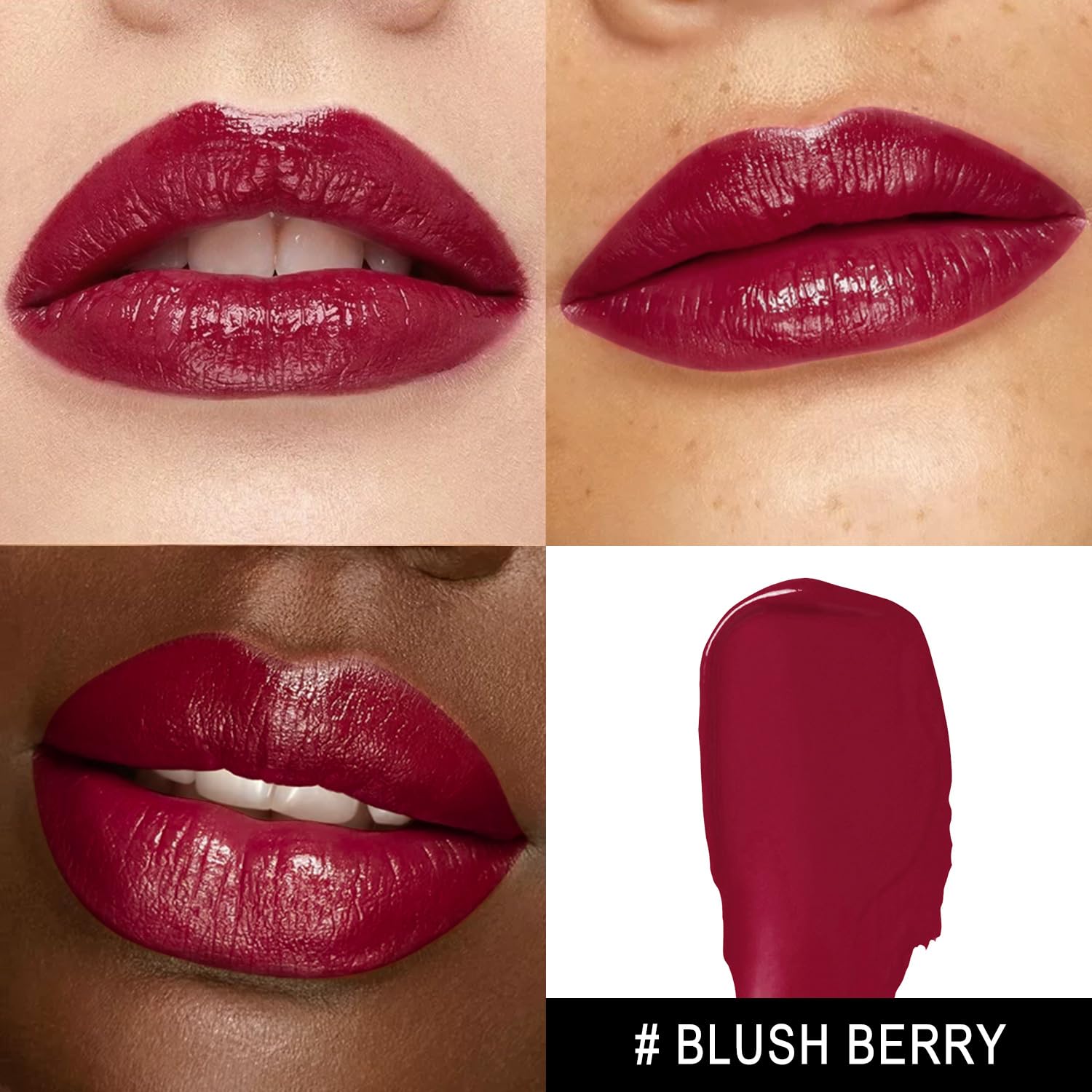 MAKI YIKA open lipstick twist revealing rich blush berry color