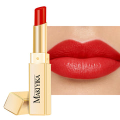 MAKI YIKA front view of Red Soul lipstick showing vibrant red shade and glossy finish