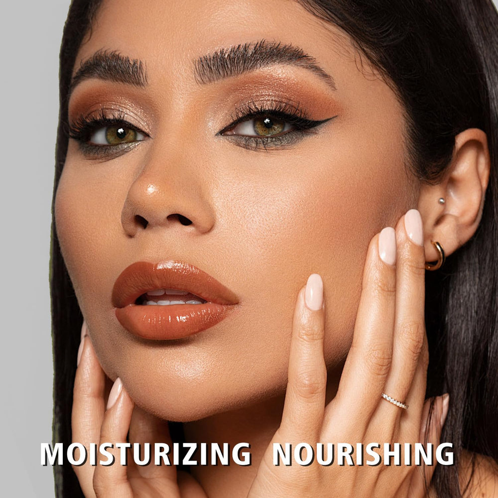 MAKI YIKA milk brown swatch on hand demonstrating true color