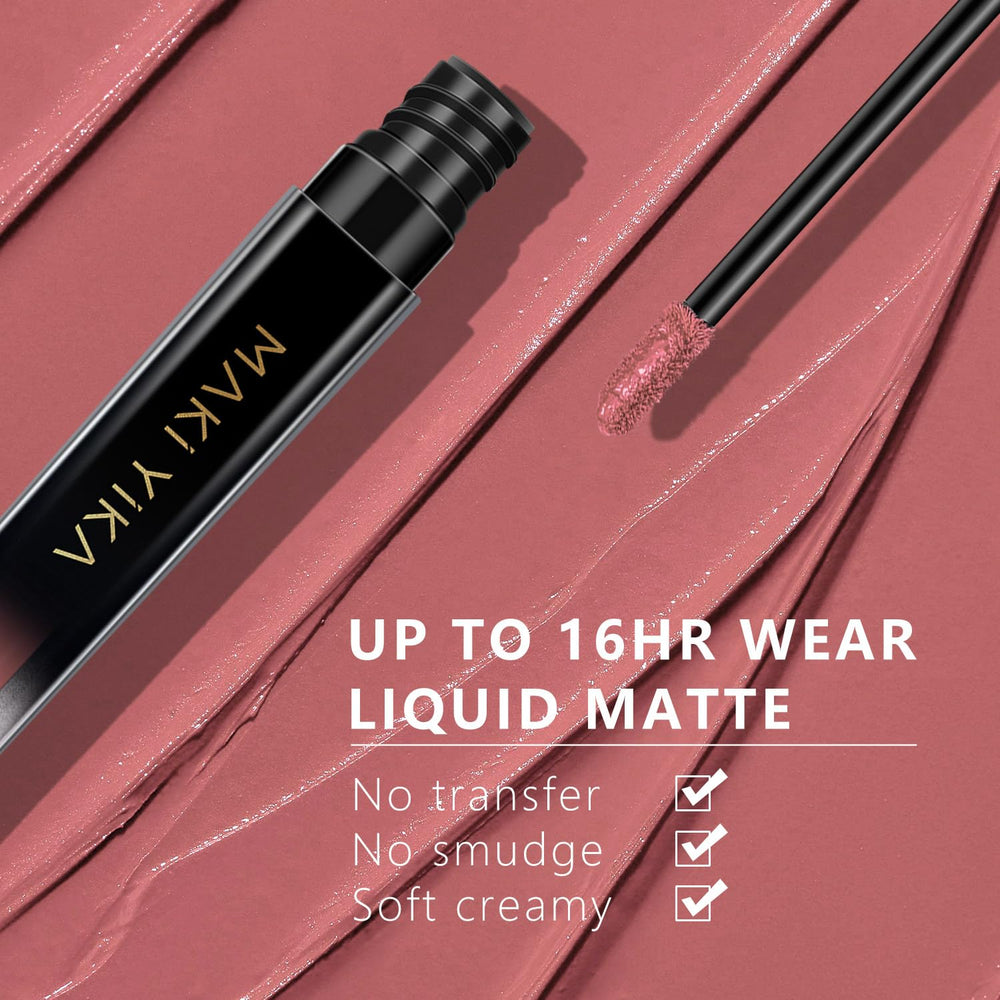 MAKI YIKA texture swirl highlighting creamy glide and matte finish benefits