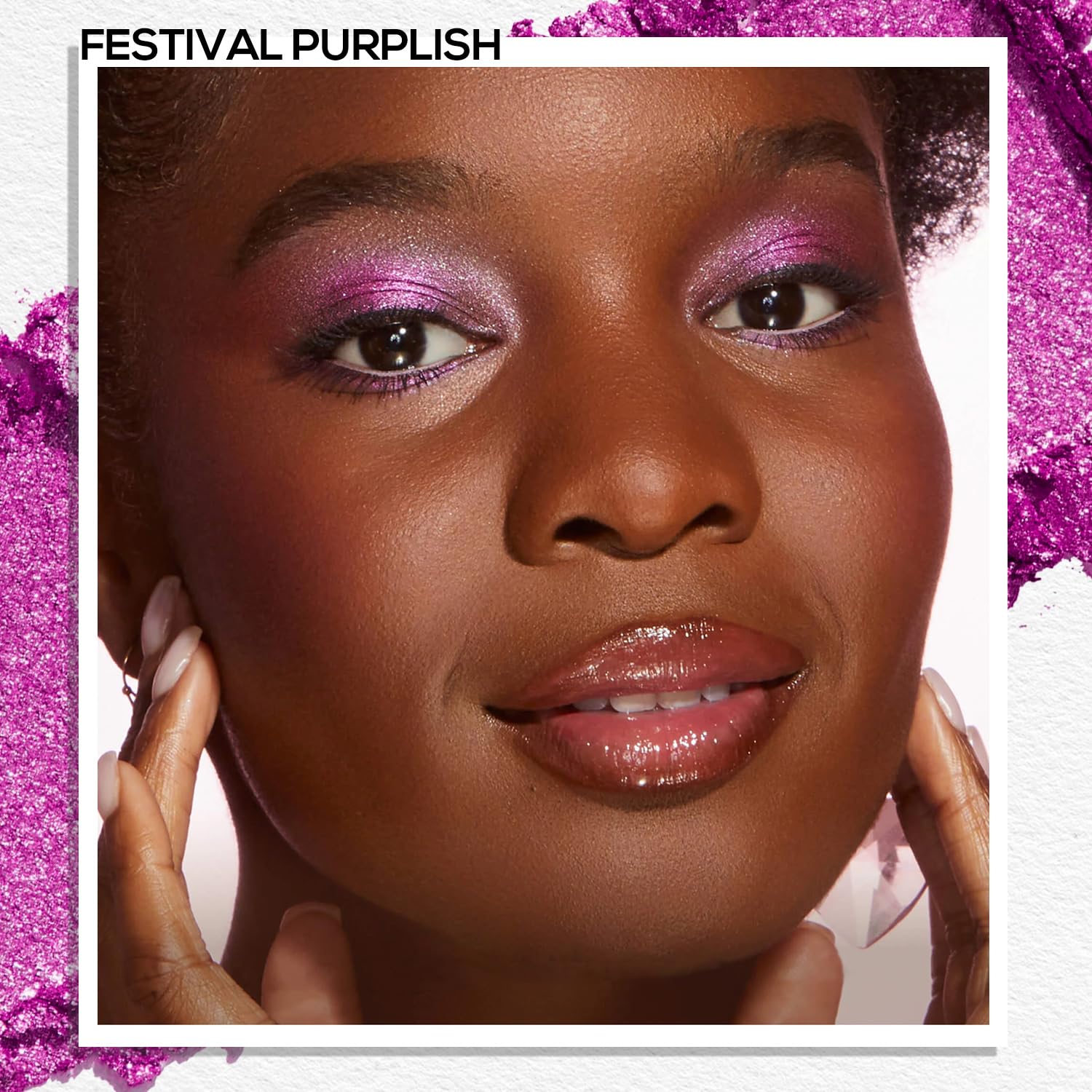 MAKI YIKA closeup texture highlighting smooth shimmer and blendability benefit