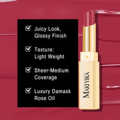 MAKI YIKA close-up of texture highlighting creamy shine and smooth glide