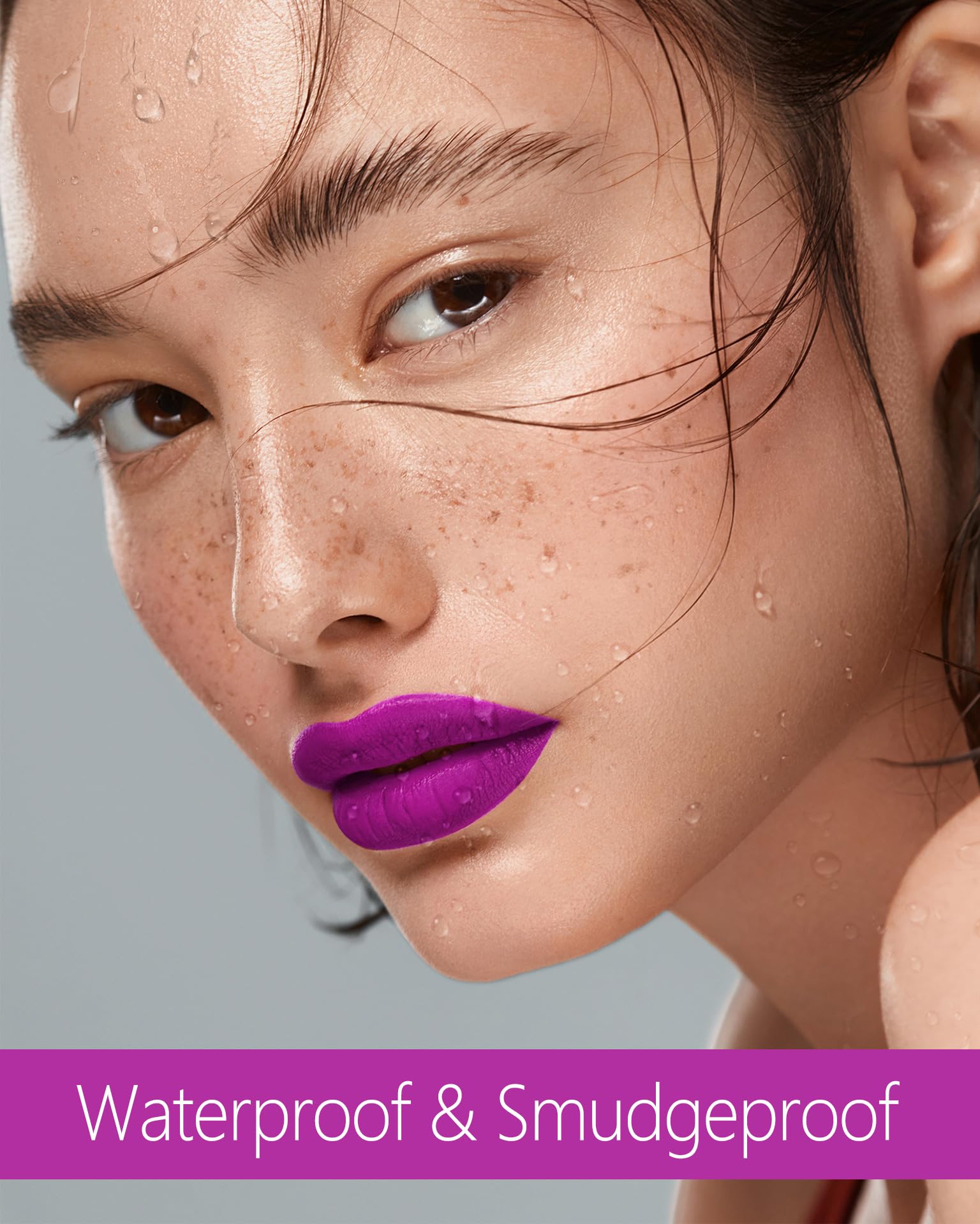 MAKI YIKA texture drop showing smooth formula and matte outcome