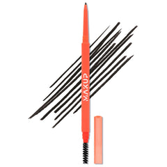 Makup Beauty Skinny Brow pencil front packaging showing product and shade Caviar
